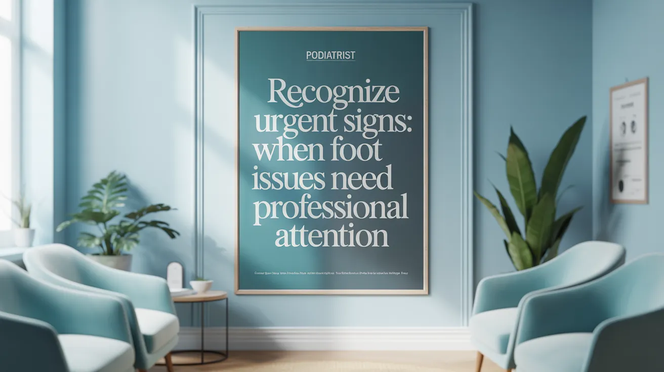 Recognize Urgent Signs: When Foot Issues Need Professional Attention