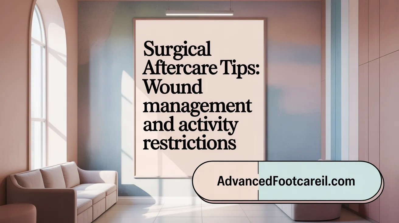 Surgical Aftercare Tips: Wound Management and Activity Restrictions