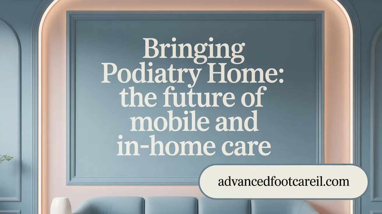 Bringing Podiatry Home: The Future of Mobile and In-Home Care