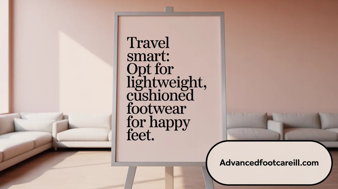 Travel Smart: Opt for Lightweight, Cushioned Footwear for Happy Feet