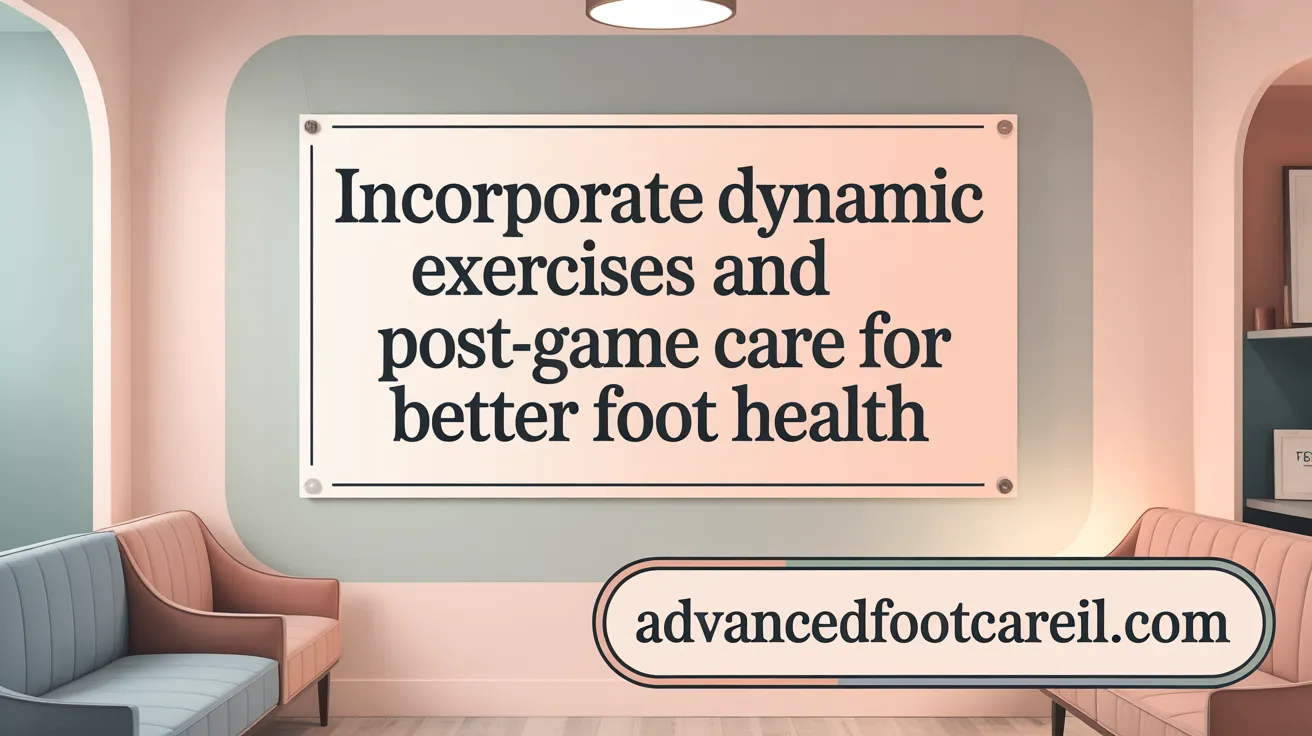 Incorporate Dynamic Exercises and Post-Game Care for Better Foot Health