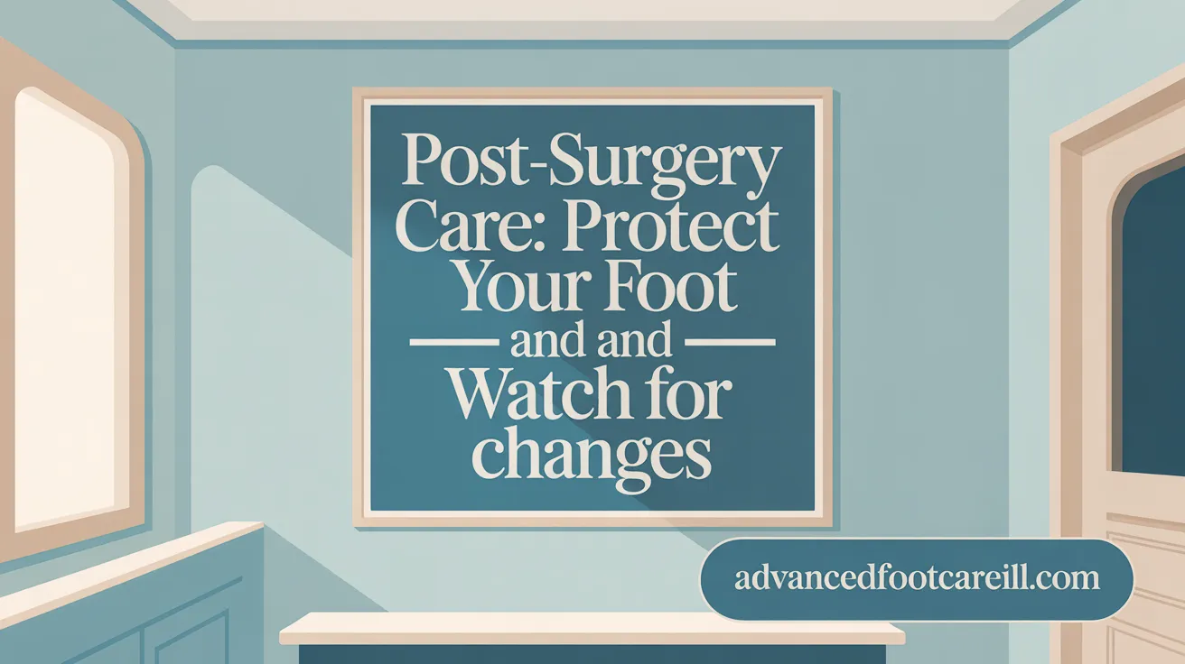 Post-Surgery Care: Protect Your Foot and Watch for Changes
