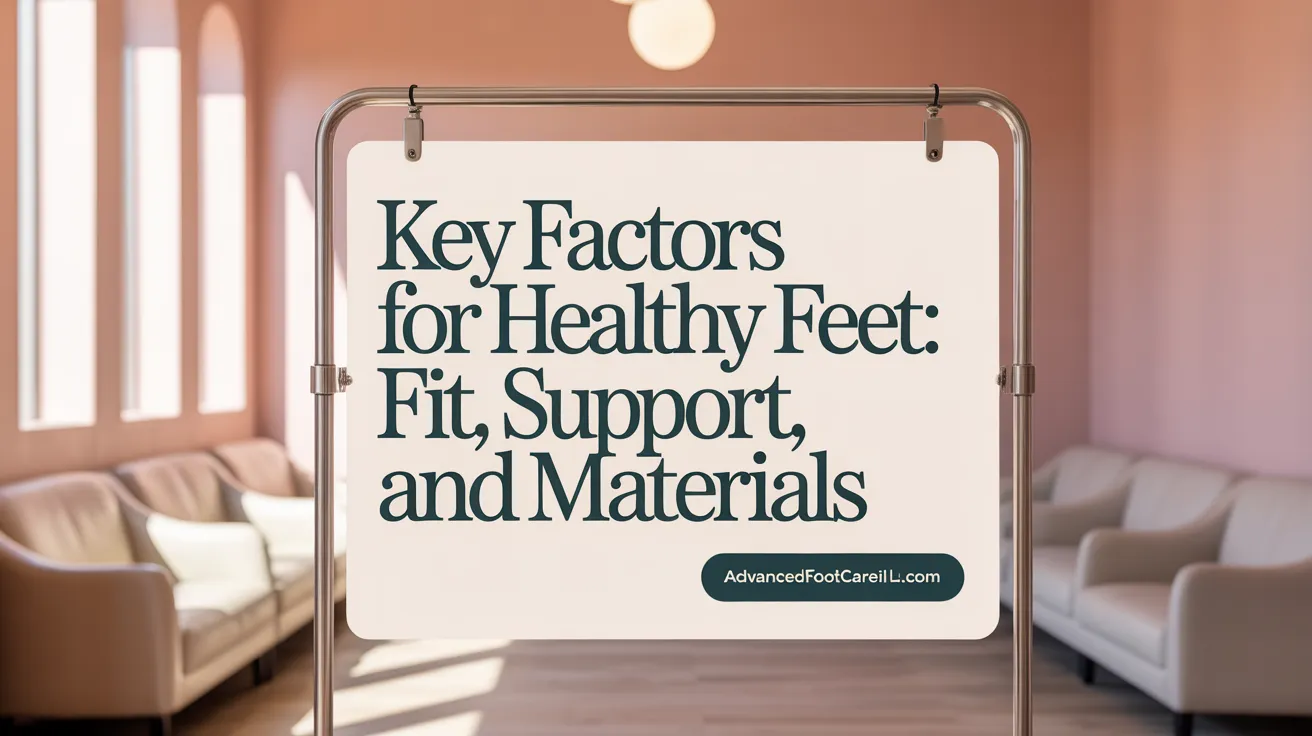 Key Factors for Healthy Feet: Fit, Support, and Materials