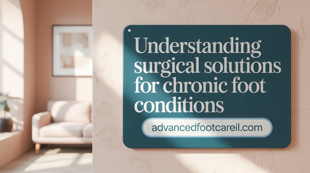Understanding Surgical Solutions for Chronic Foot Conditions