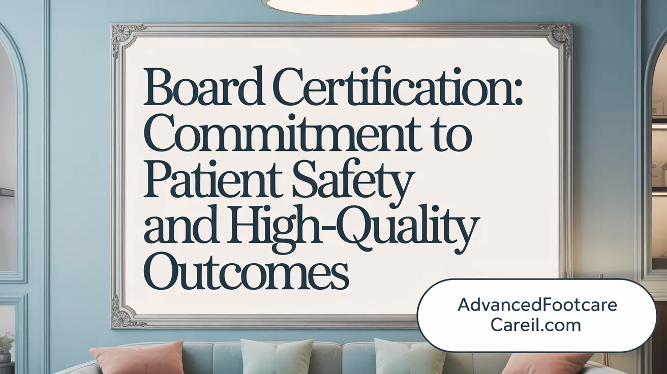 Board Certification: Commitment to Patient Safety and High-Quality Outcomes
