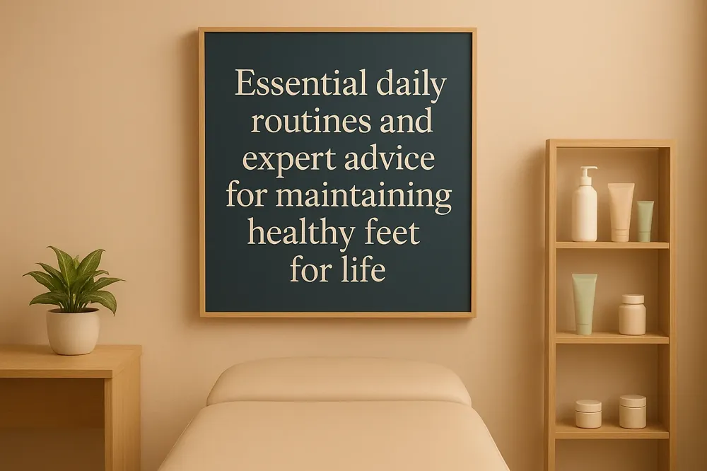 Essential daily routines and expert advice for maintaining healthy feet for life.