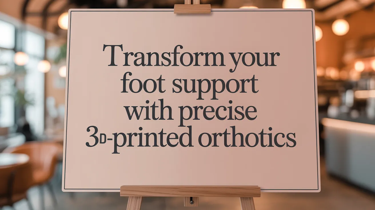Transform Your Foot Support with Precise 3D-Printed Orthotics