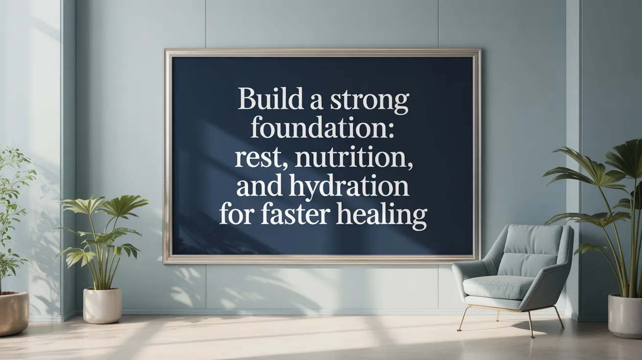 Build a Strong Foundation: Rest, Nutrition, and Hydration for Faster Healing