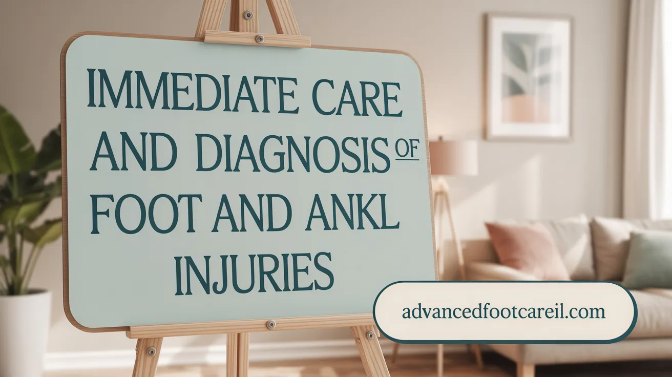 Immediate Care and Diagnosis of Foot and Ankle Injuries