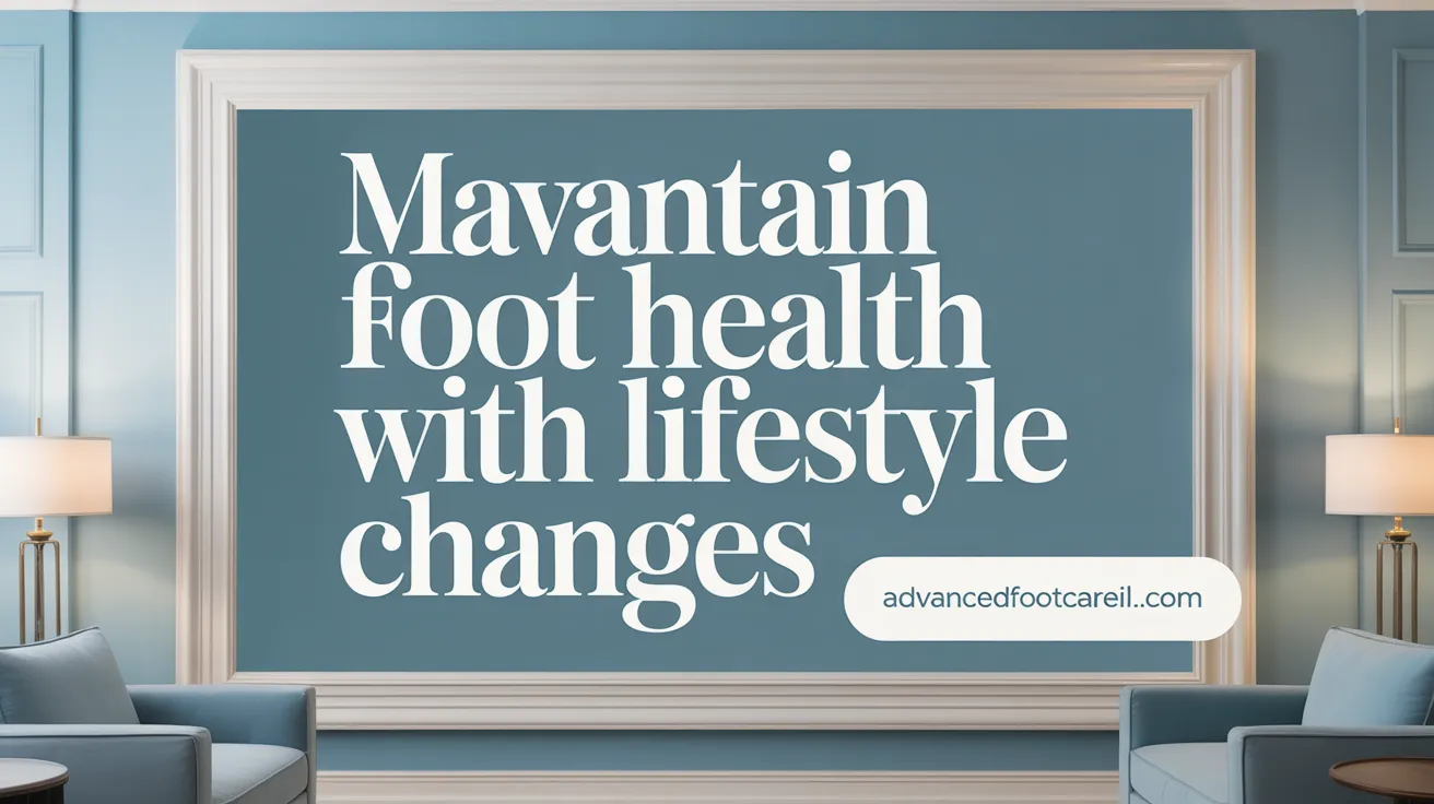 Maintain Foot Health with Lifestyle Changes