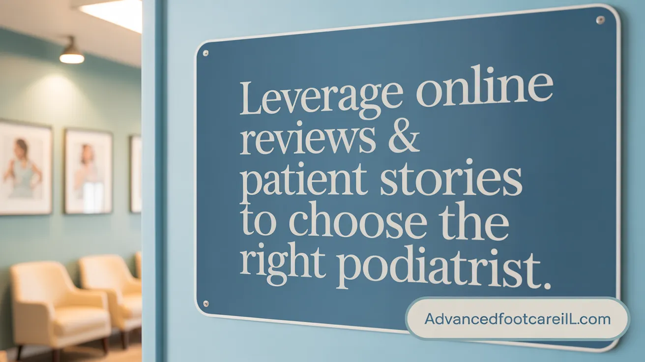 Leverage Online Reviews & Patient Stories to Choose the Right Podiatrist