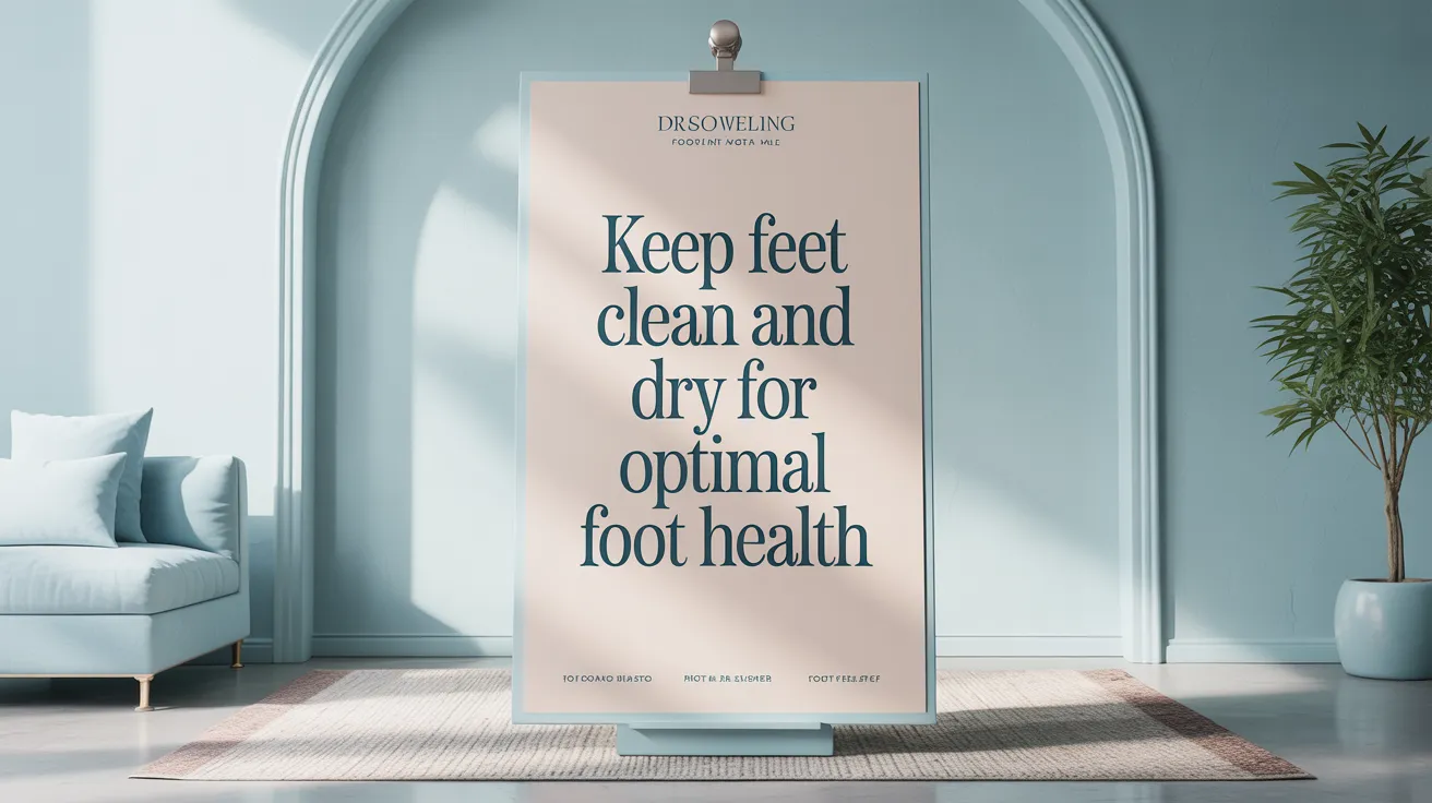 Keep Feet Clean and Dry for Optimal Foot Health