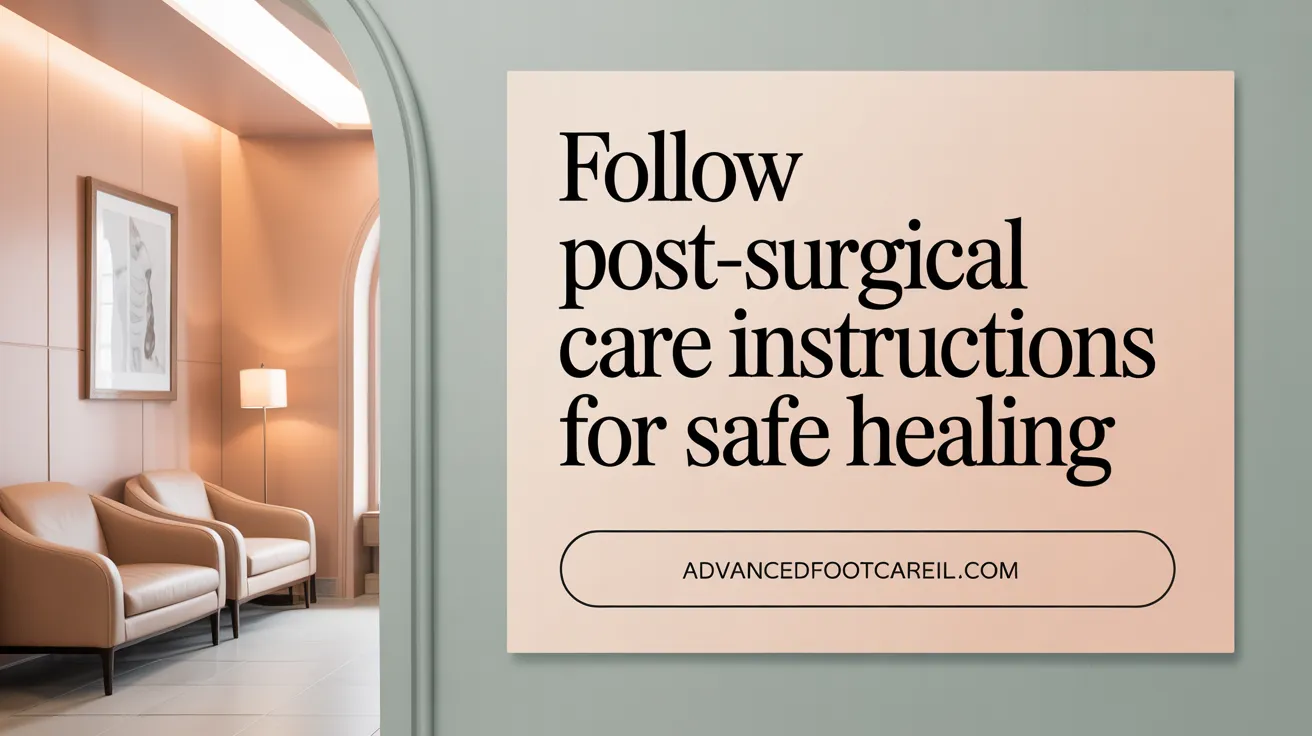 Follow Post-Surgical Care Instructions for Safe Healing