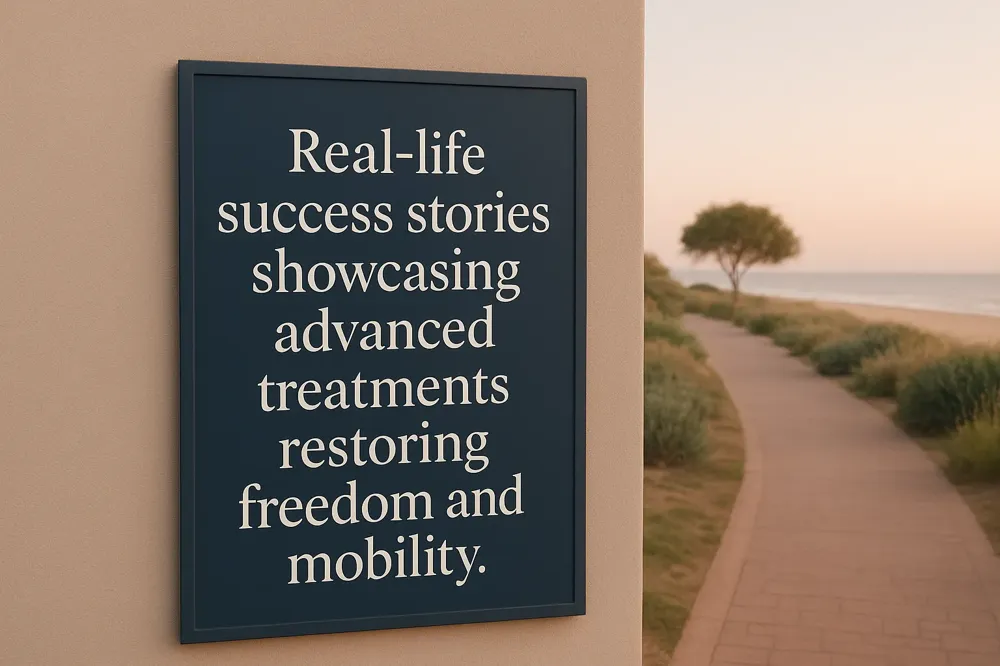 Real-life success stories showcasing advanced treatments restoring freedom and mobility.