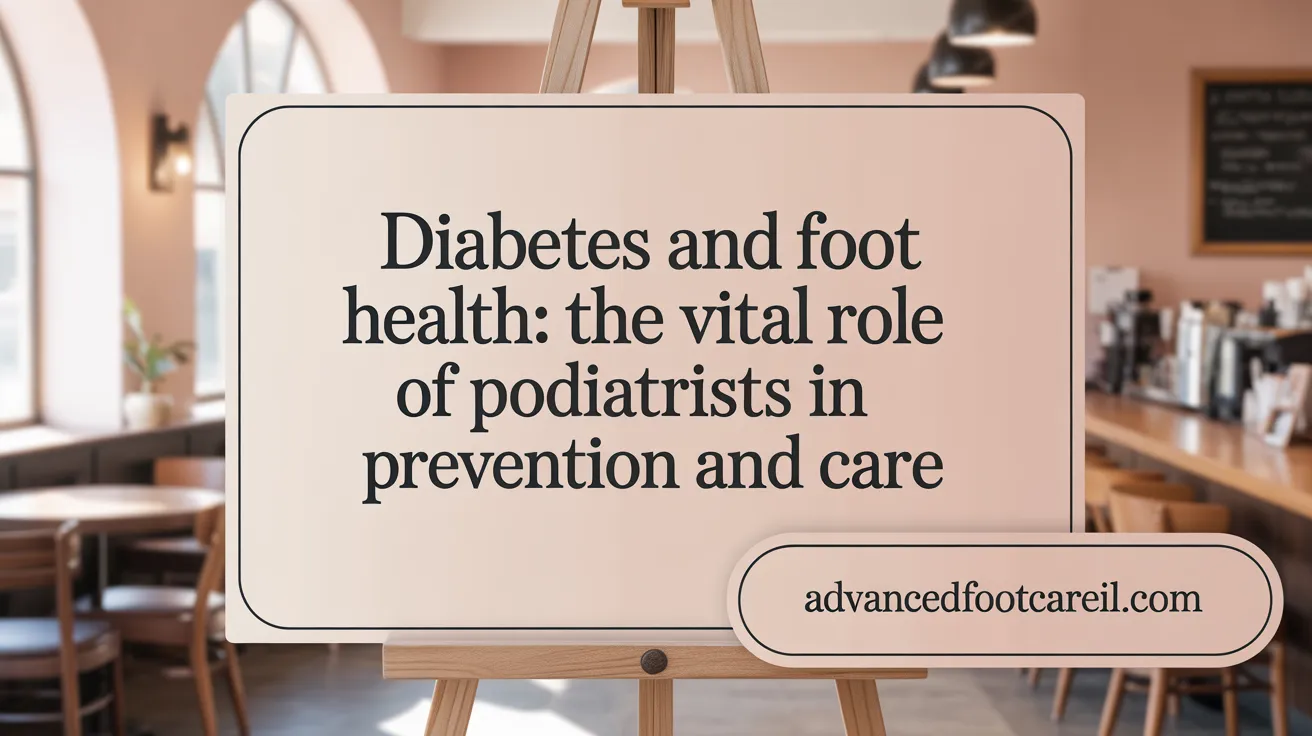 Diabetes and Foot Health: The Vital Role of Podiatrists in Prevention and Care