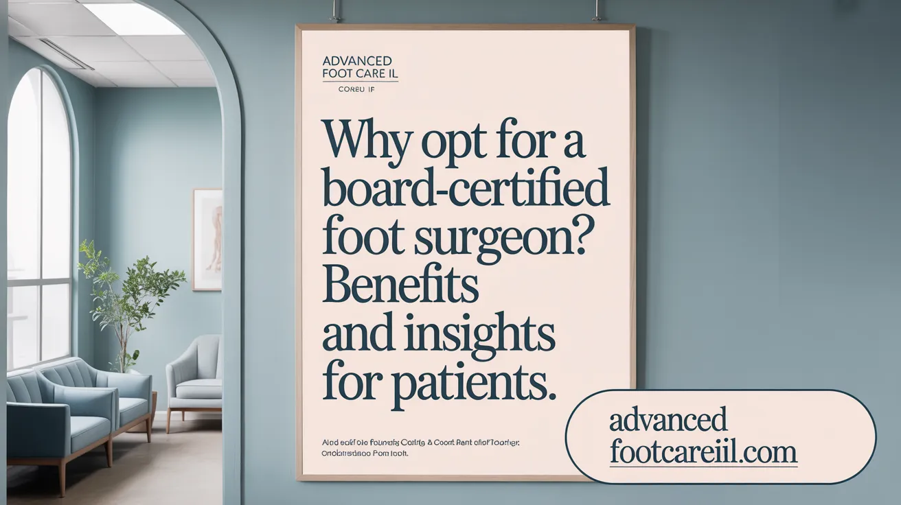 Why Opt for a Board-Certified Foot Surgeon? Benefits and Insights for Patients.