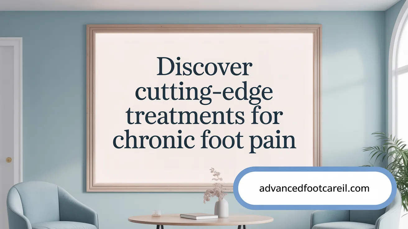 Discover Cutting-Edge Treatments for Chronic Foot Pain