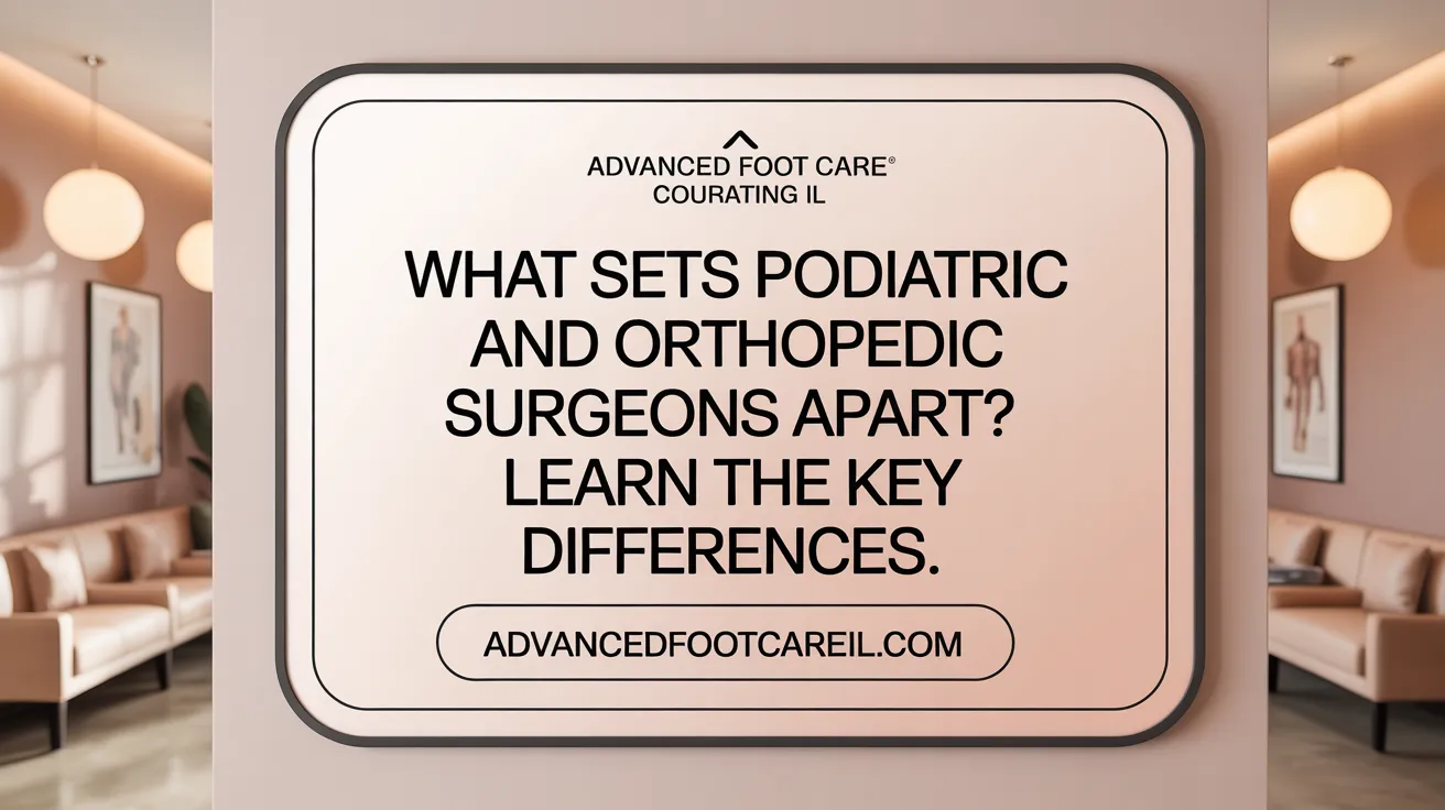 What Sets Podiatric and Orthopedic Surgeons Apart? Learn the Key Differences.