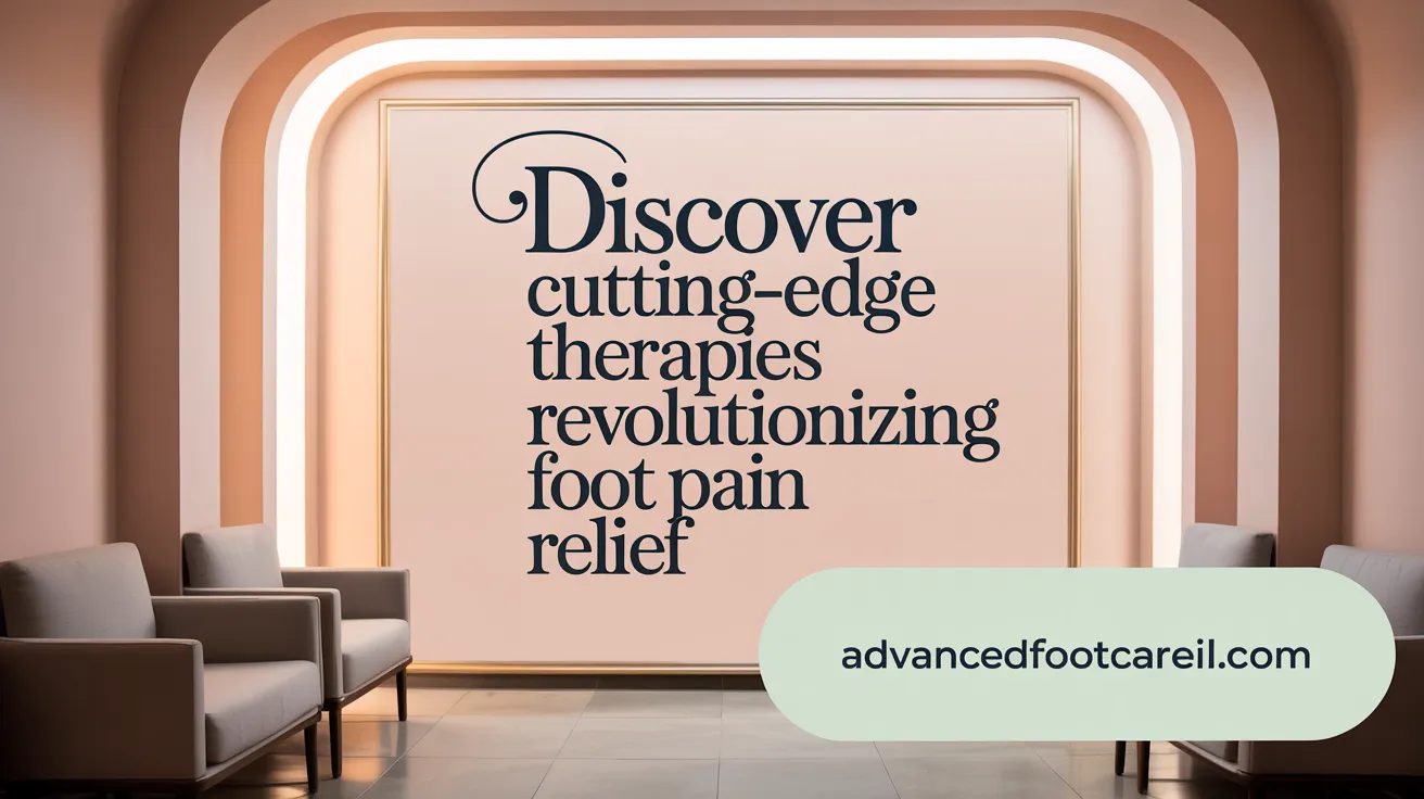 Discover Cutting-Edge Therapies Revolutionizing Foot Pain Relief
