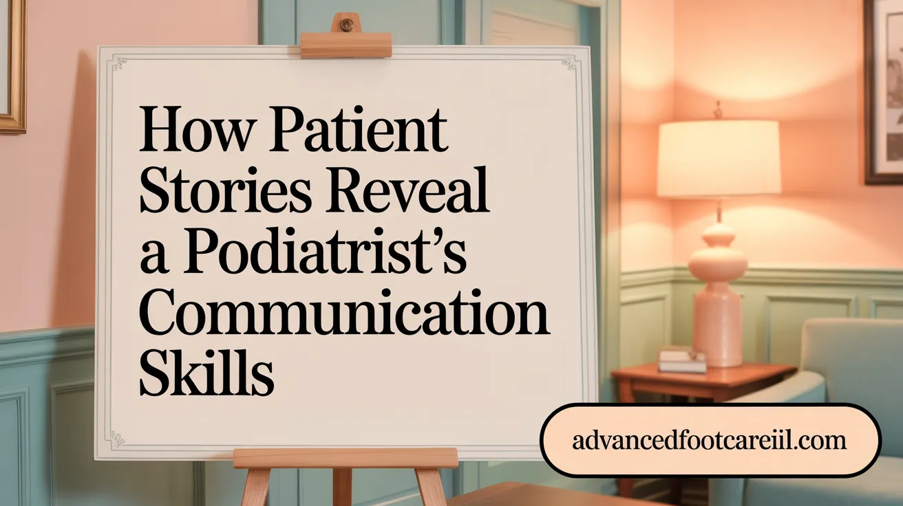How Patient Stories Reveal a Podiatrist’s Communication Skills