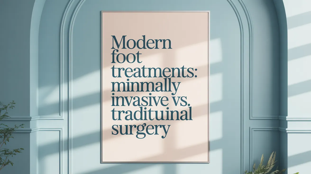 Modern Foot Treatments: Minimally Invasive vs. Traditional Surgery