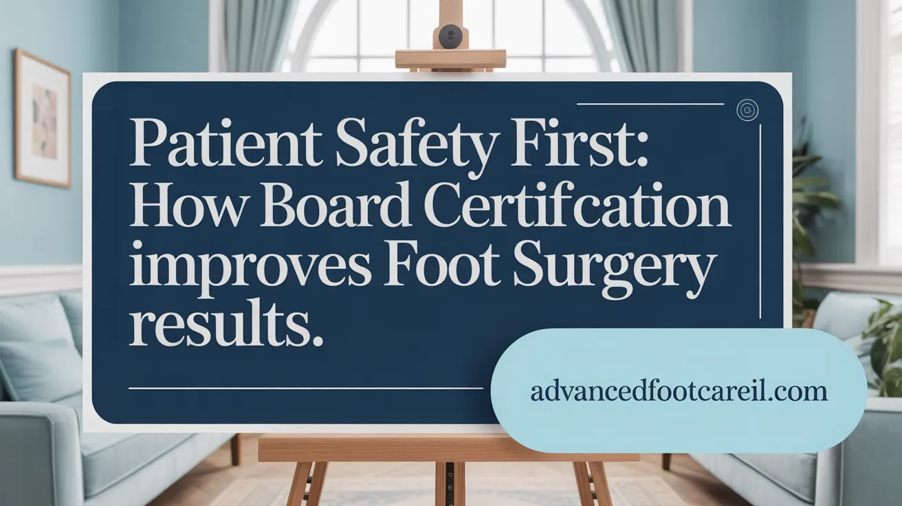 Patient Safety First: How Board Certification Improves Foot Surgery Results.