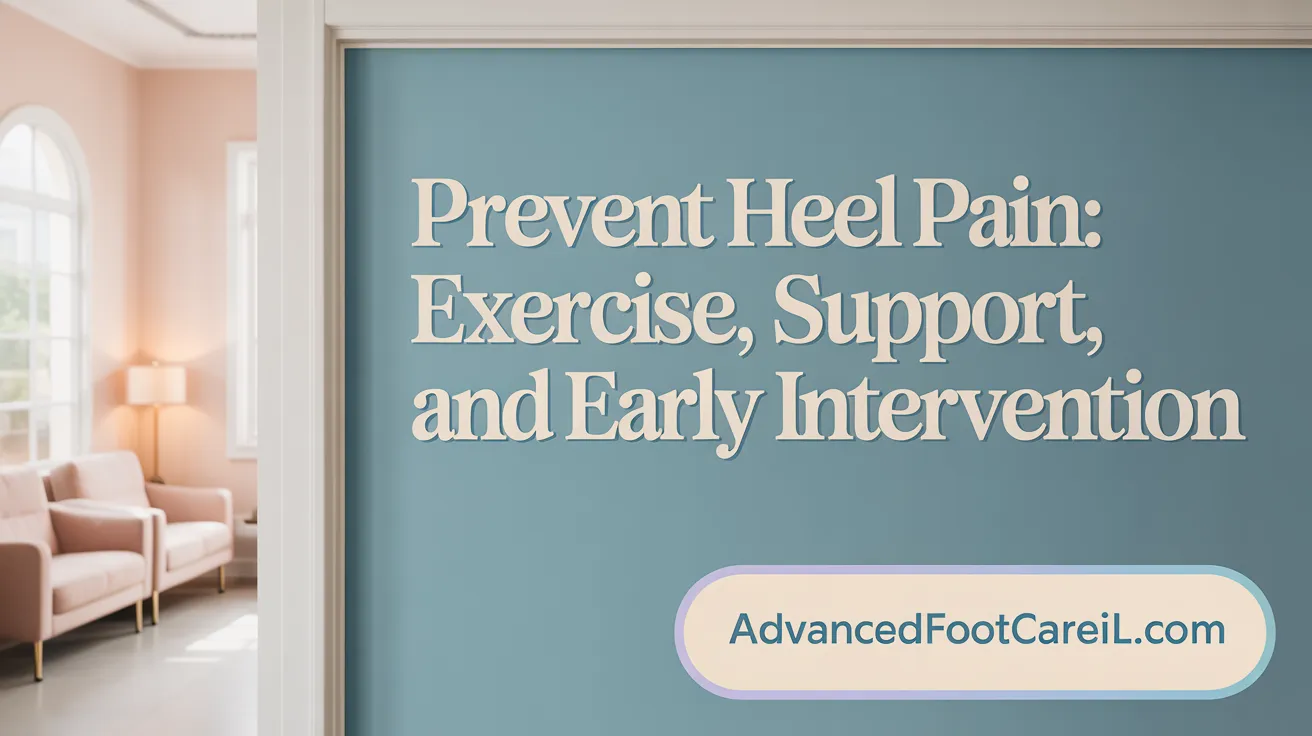 Prevent Heel Pain: Exercise, Support, and Early Intervention