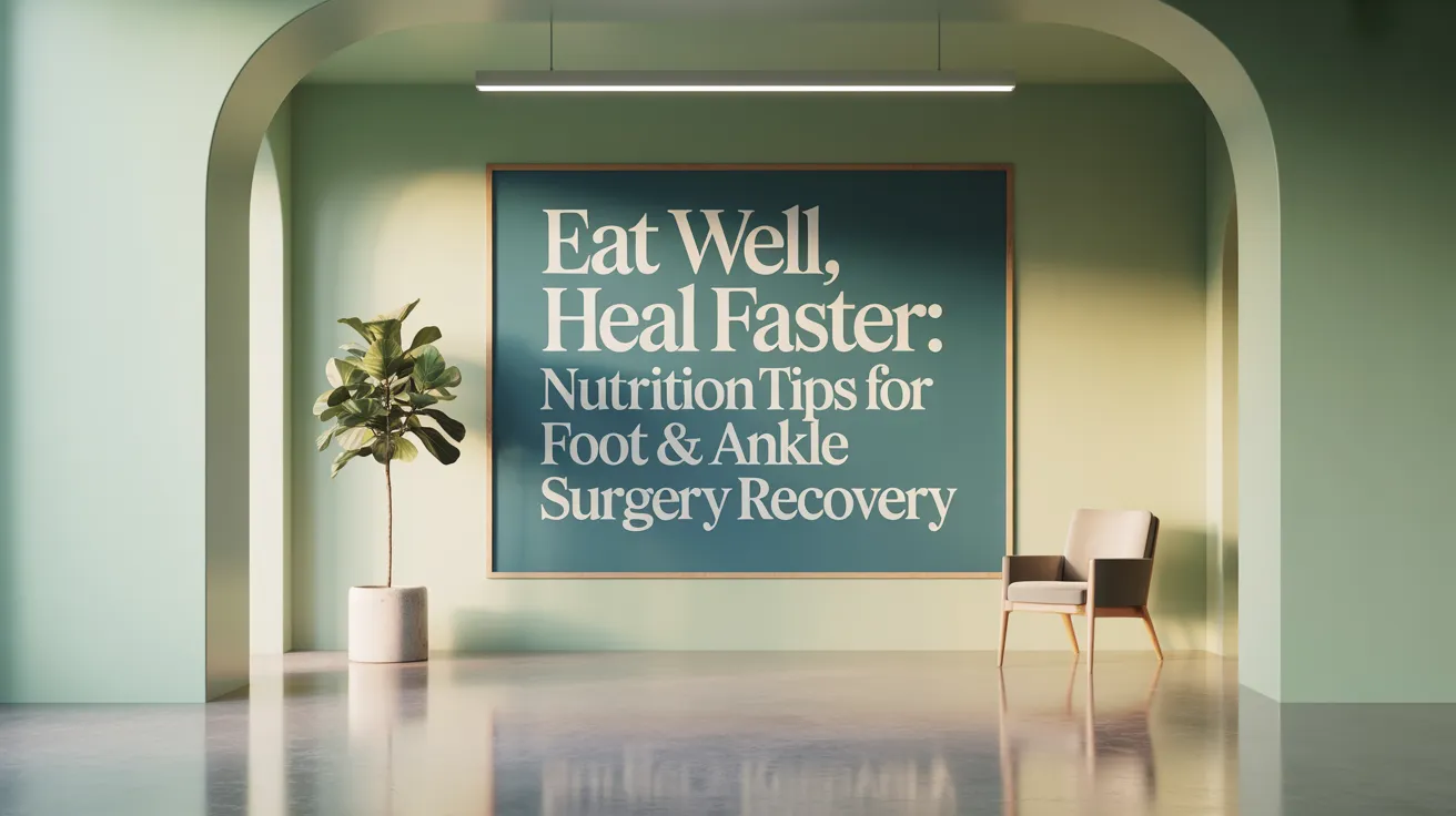 Eat Well, Heal Faster: Nutrition Tips for Foot & Ankle Surgery Recovery