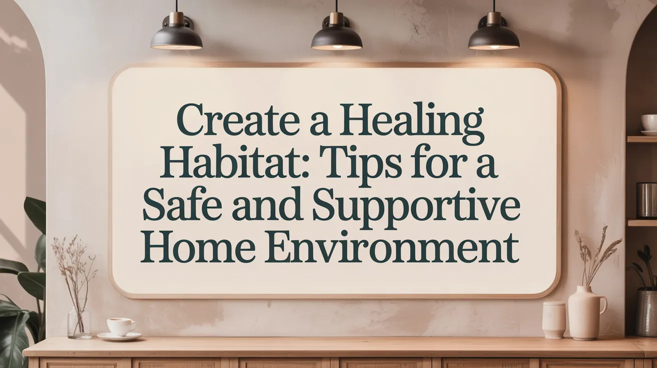 Create a Healing Habitat: Tips for a Safe and Supportive Home Environment
