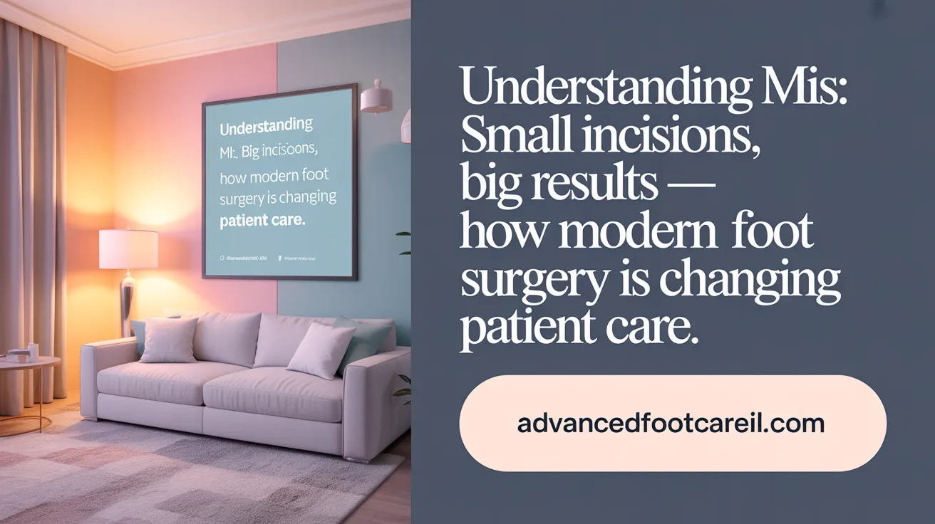 Understanding MIS: Small Incisions, Big Results — How Modern Foot Surgery is Changing Patient Care.