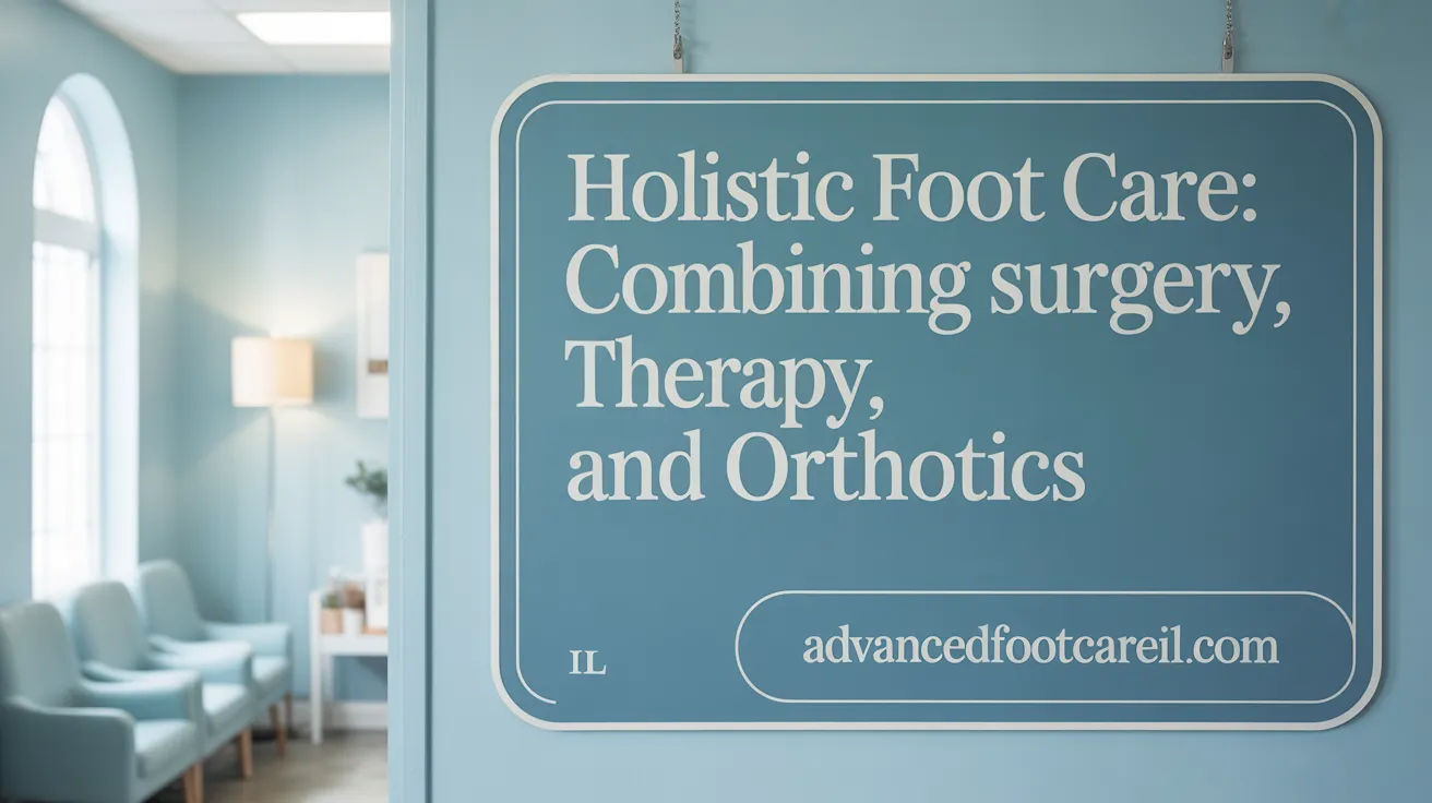 Holistic Foot Care: Combining Surgery, Therapy, and Orthotics