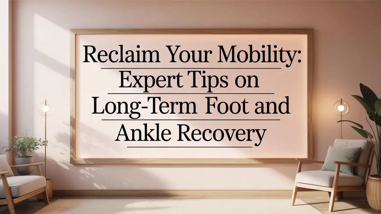 Reclaim Your Mobility: Expert Tips on Long-Term Foot and Ankle Recovery