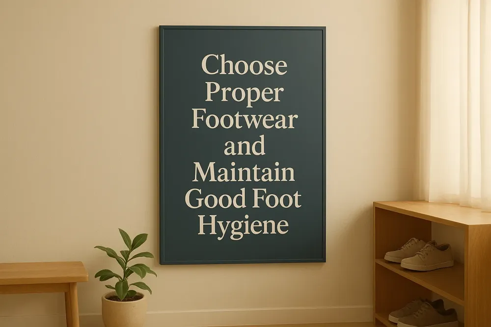 Choose Proper Footwear and Maintain Good Foot Hygiene