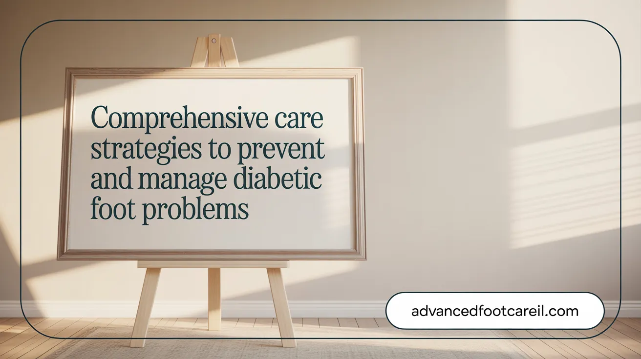 Comprehensive Care Strategies to Prevent and Manage Diabetic Foot Problems