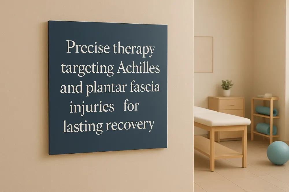Precise therapy targeting Achilles and plantar fascia injuries for lasting recovery.