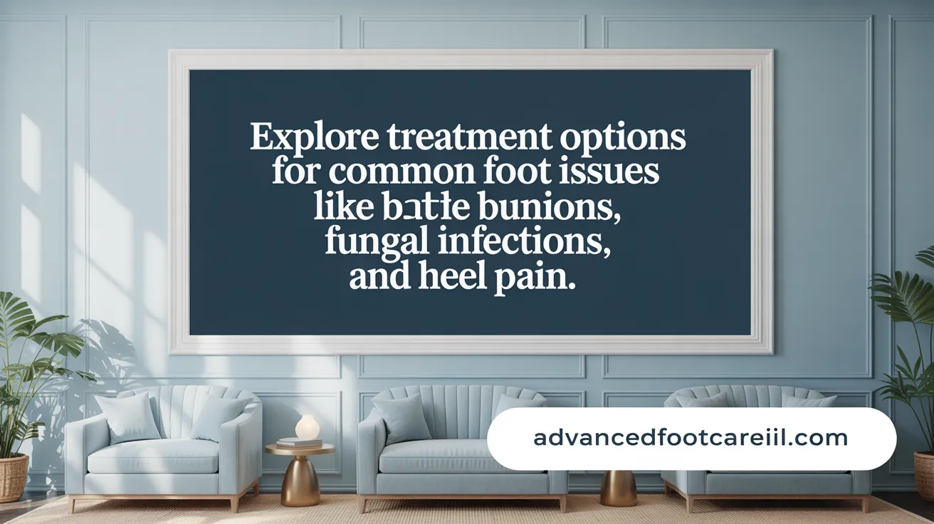 Explore treatment options for common foot issues like bunions, fungal infections, and heel pain.