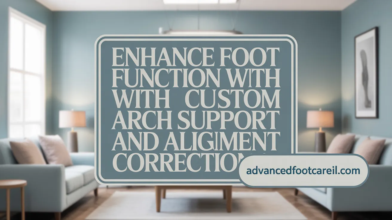 Enhance Foot Function with Custom Arch Support and Alignment Correction