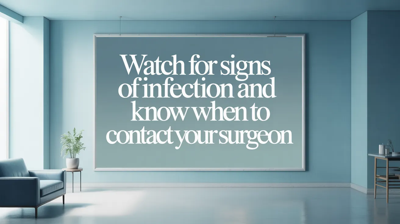 Watch for Signs of Infection and Know When to Contact Your Surgeon