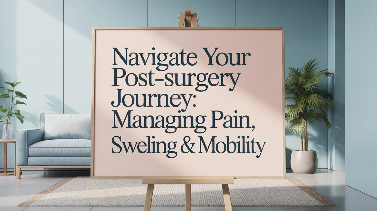 Navigate Your Post-Surgery Journey: Managing Pain, Swelling & Mobility