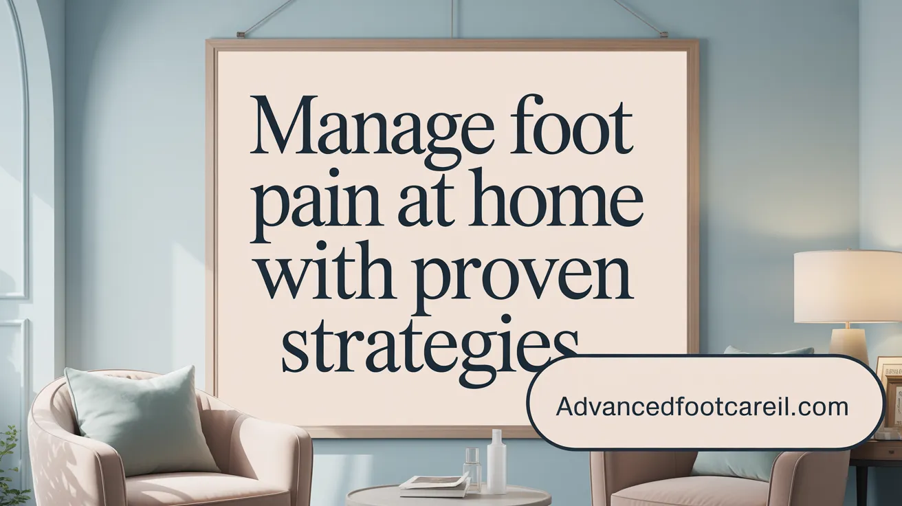 Manage Foot Pain at Home with Proven Strategies