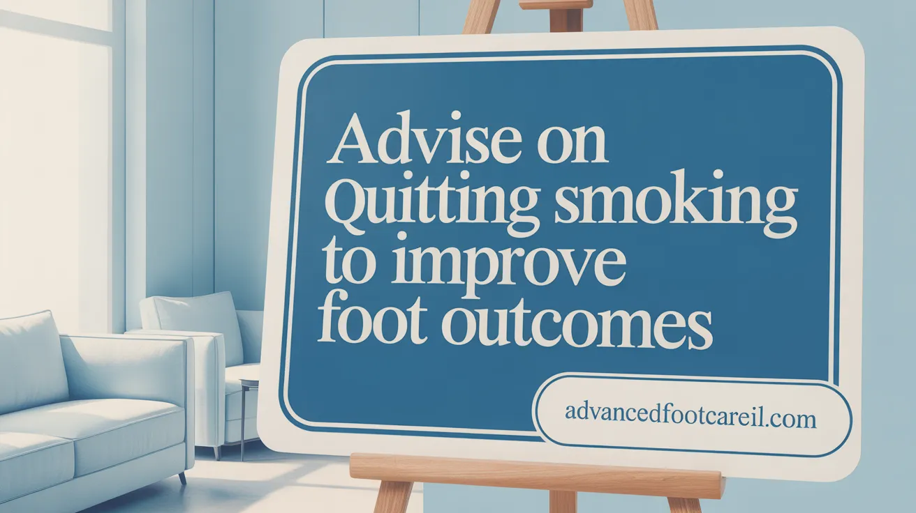 Advise on Quitting Smoking to Improve Foot Outcomes
