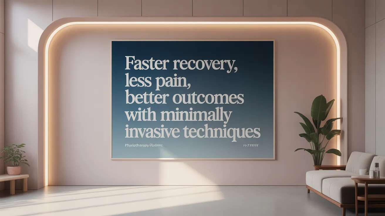 Faster Recovery, Less Pain, Better Outcomes with Minimally Invasive Techniques