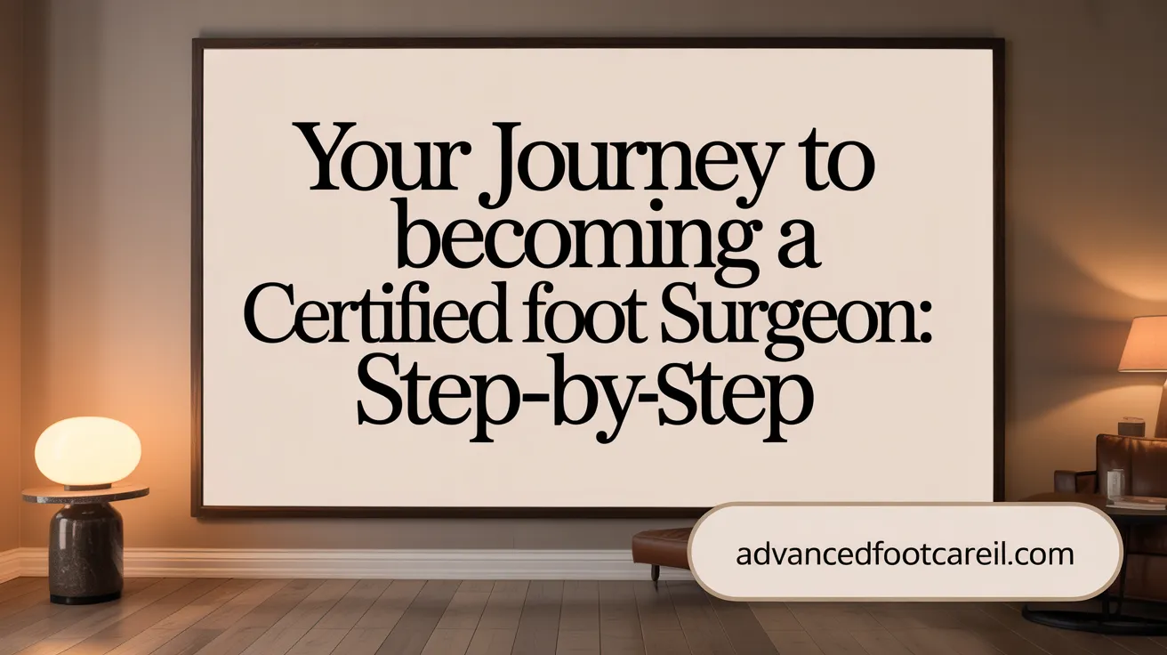 Your Journey to Becoming a Certified Foot Surgeon: Step-by-Step
