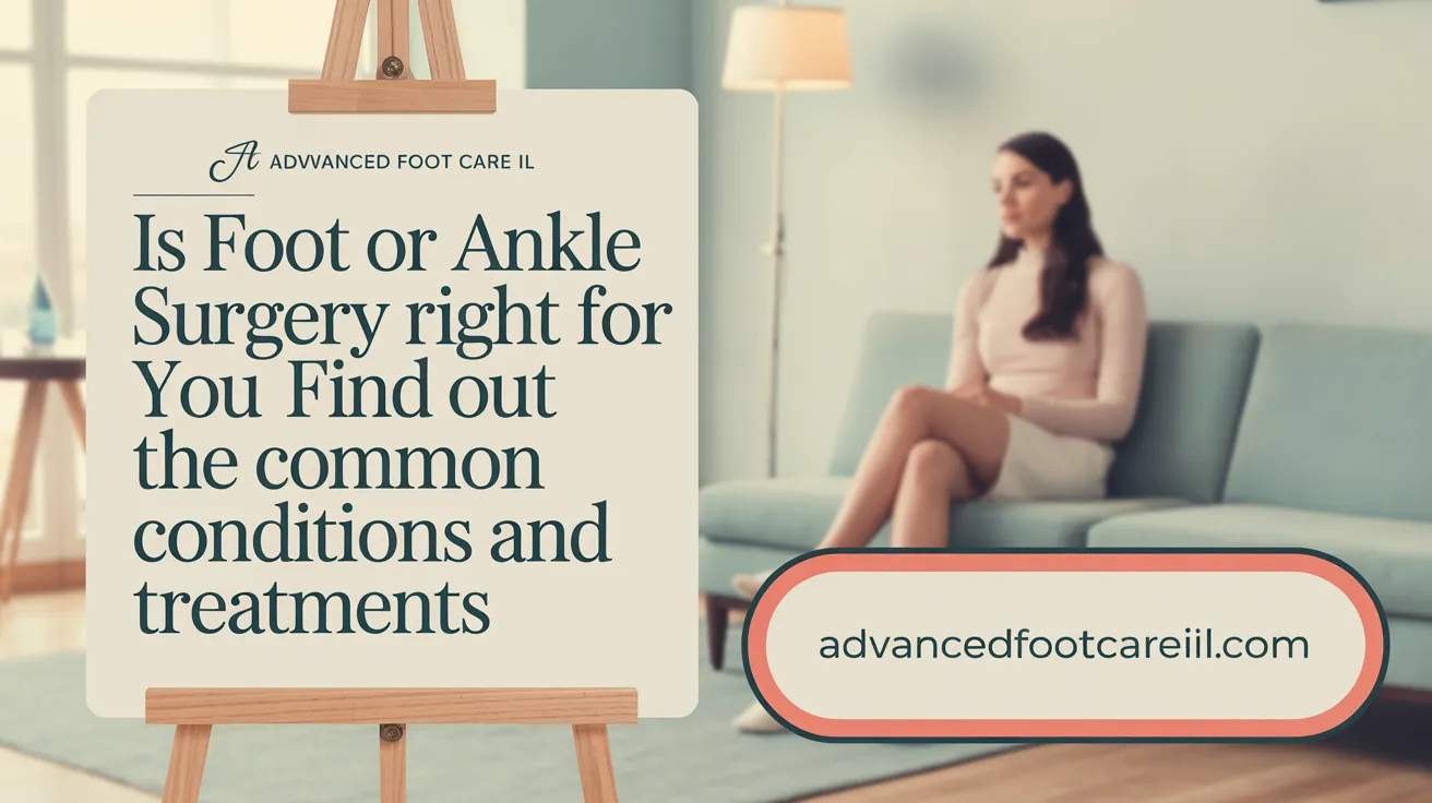 Is Foot or Ankle Surgery Right for You? Find Out the Common Conditions and Treatments