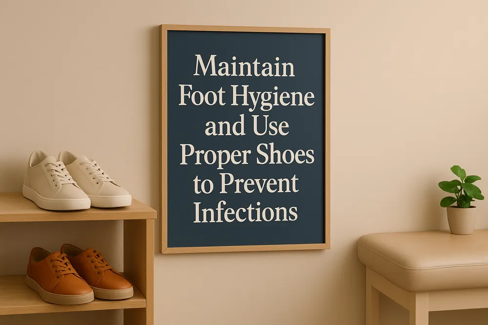 Maintain Foot Hygiene and Use Proper Shoes to Prevent Infections