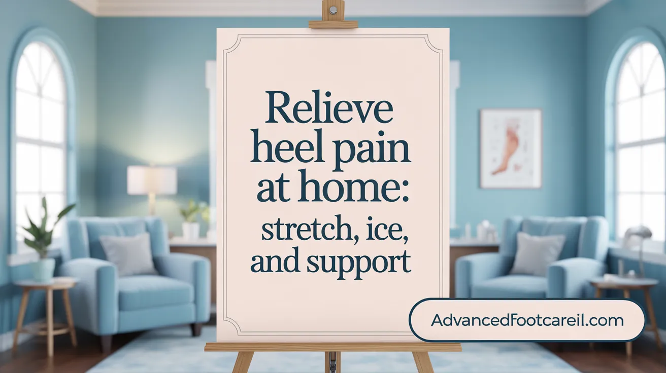 Relieve Heel Pain at Home: Stretch, Ice, and Support
