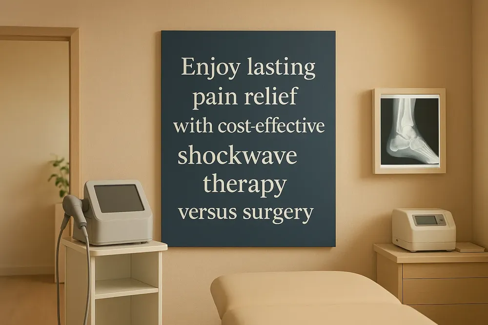 Enjoy lasting pain relief with cost-effective shockwave therapy versus surgery.