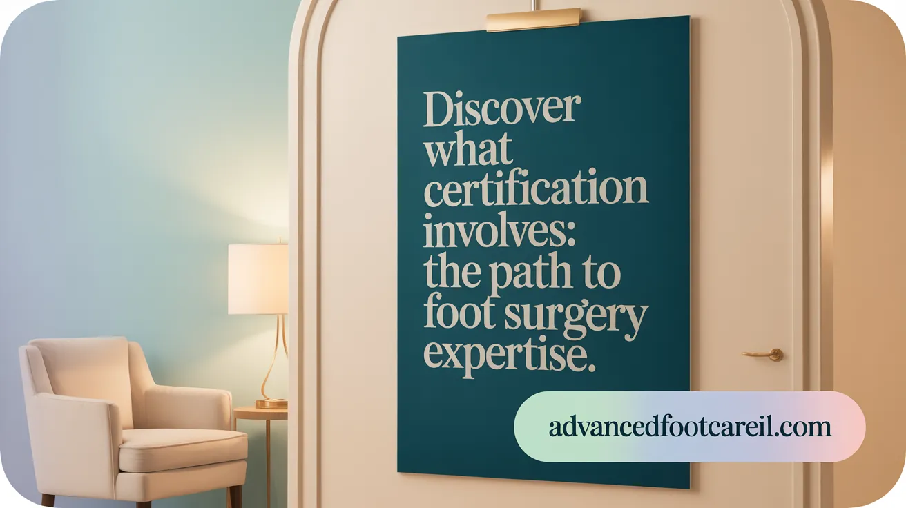 Discover What Certification Involves: The Path to Foot Surgery Expertise.