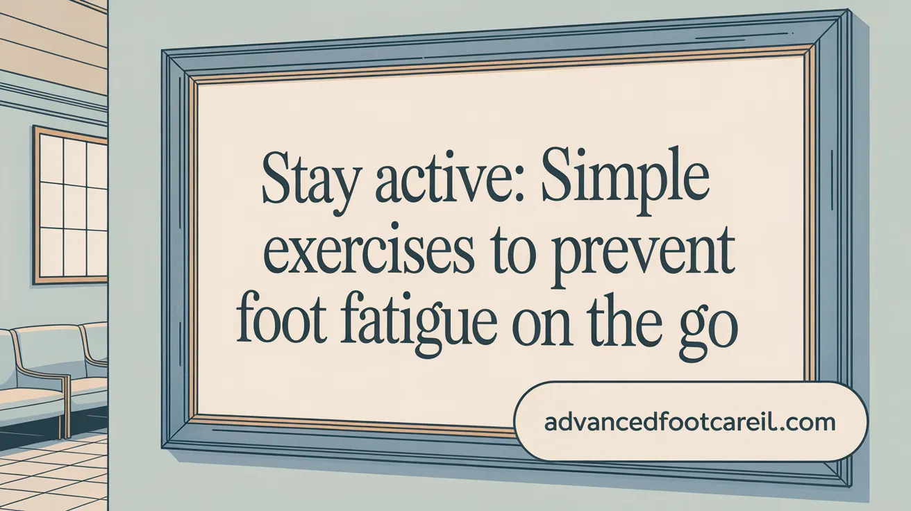 Stay Active: Simple Exercises to Prevent Foot Fatigue on the Go
