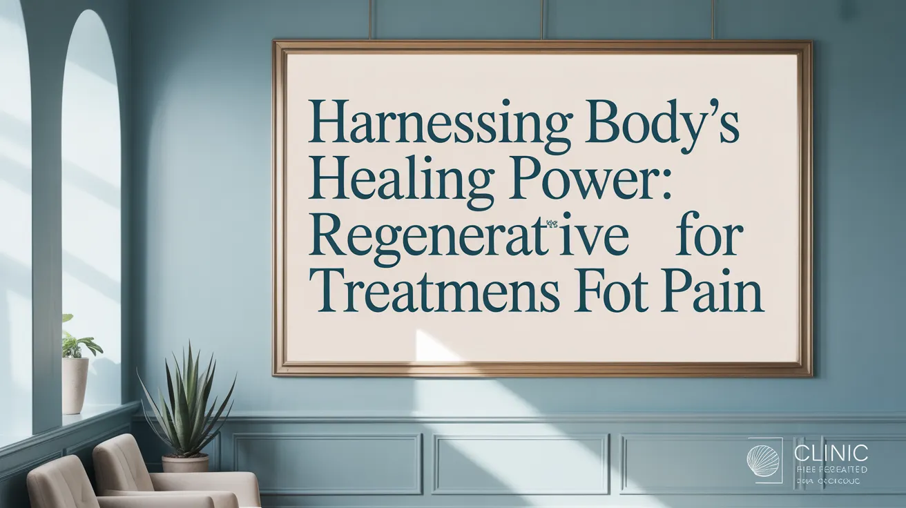 Harnessing Body’s Healing Power: Regenerative Treatments for Foot Pain